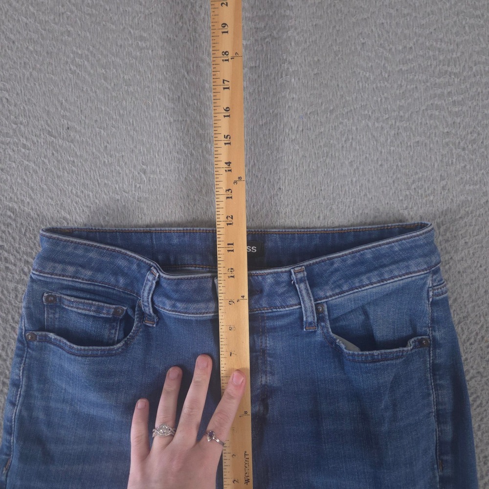Express Jeans Mens 29x30 Blue Athletic Slim Slim Leg Stretch Denim Pants Preppy - Picture 4 of 13